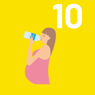 10 : Femme enceinte hydratée