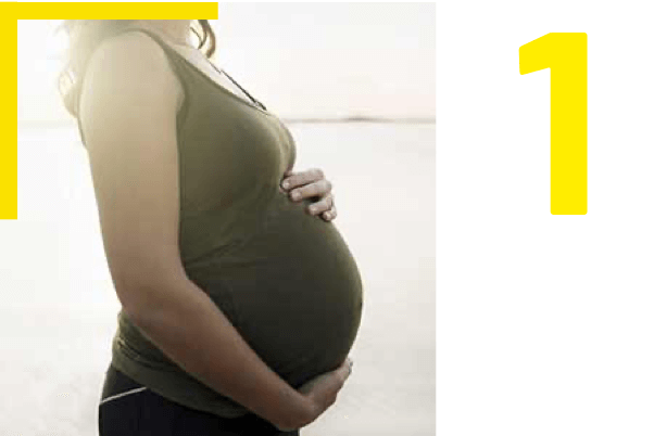 1 : Femme enceinte non constipée