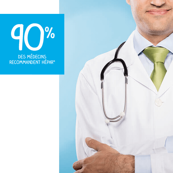 90 % des médecins recommandent Hépar