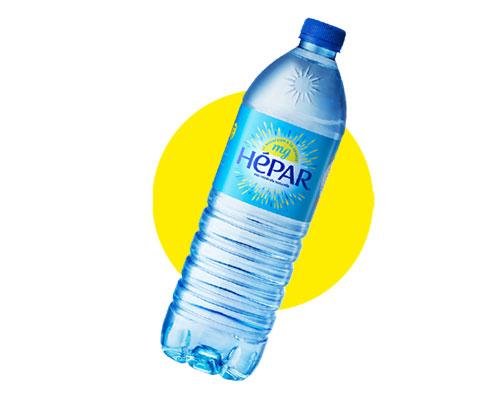 bottle on the yellow circle background
