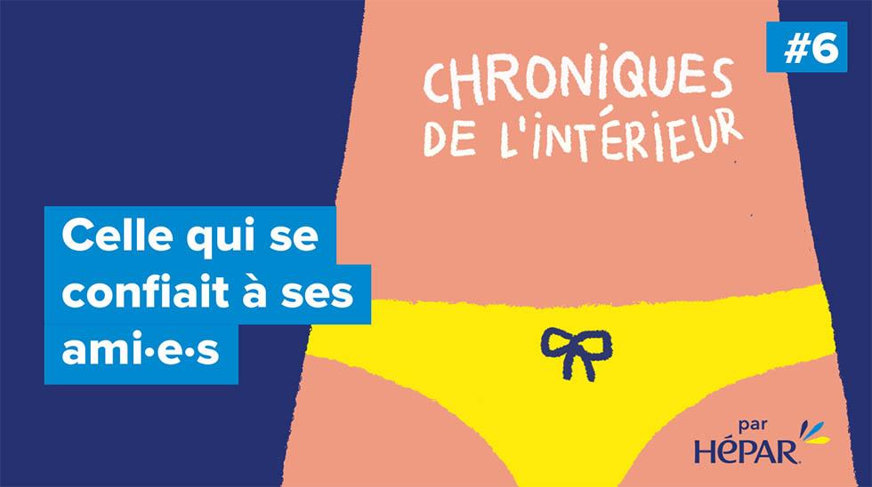 Chroniques de l'intérieur aborde la constipation au travers de fictions humoristiques et décomplexées puis nous éclaire avec des avis d'expert·e·s (6)