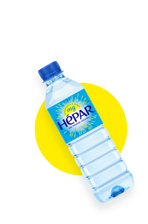 Bouteille 50 cl d'eau minérale Hépar